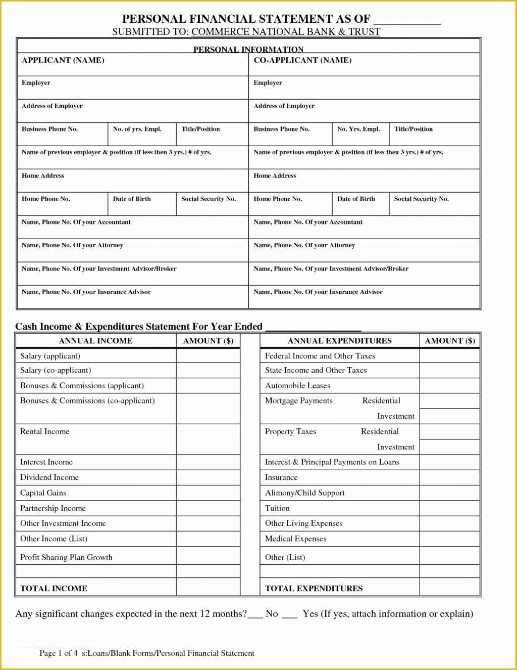 Free Personal Balance Sheet Template Of Personal Balance Sheet Example