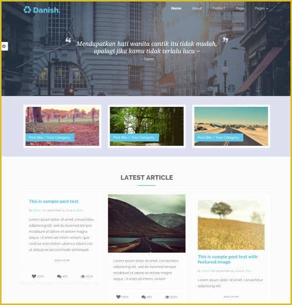 Free Personal Blogger Templates Of 35 Bootstrap Blog themes & Templates