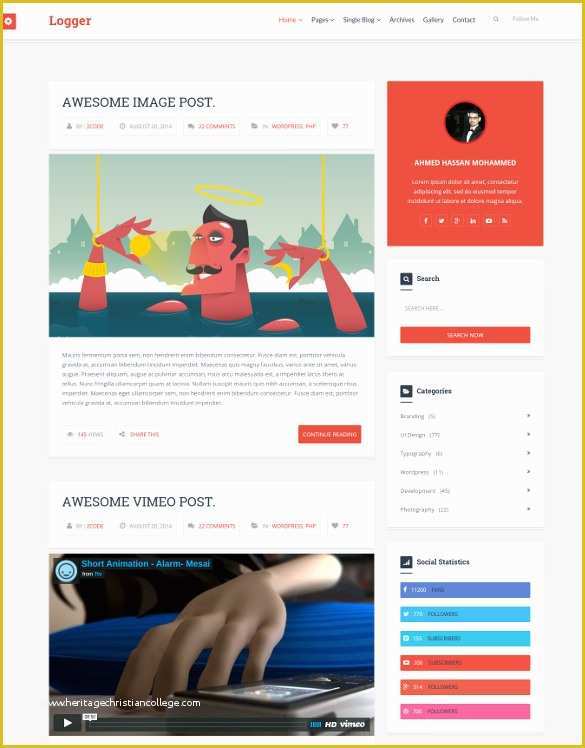 55 Free Personal Blogger Templates