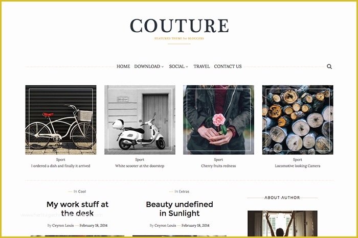 Free Personal Blogger Templates Of Couture Personal Blogger Template