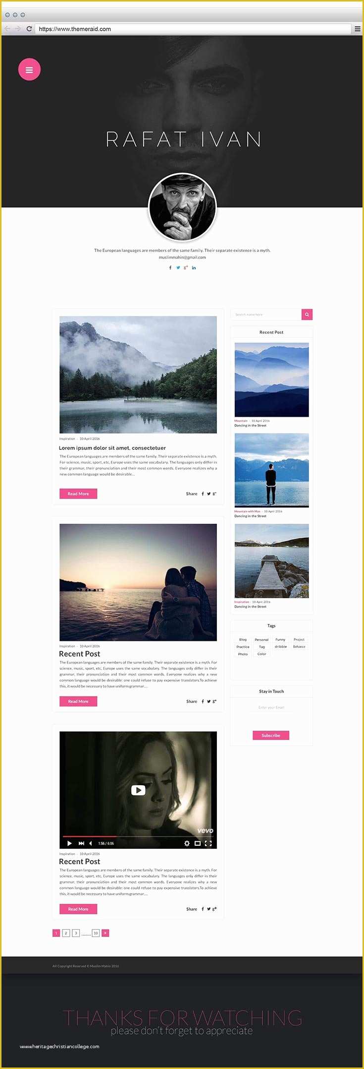 Free Personal Blogger Templates Of Free Personal Blog Website Template Creativetacos