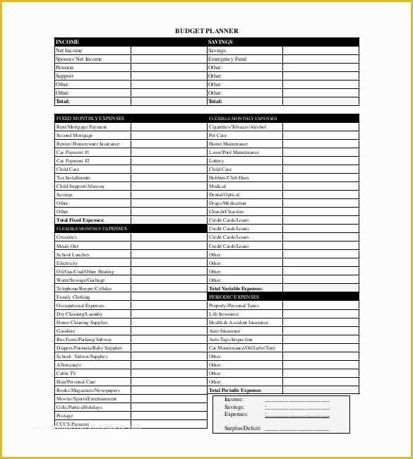 Free Personal Budget Planner Template Of 13 Bud Planner Templates Free Sample Example