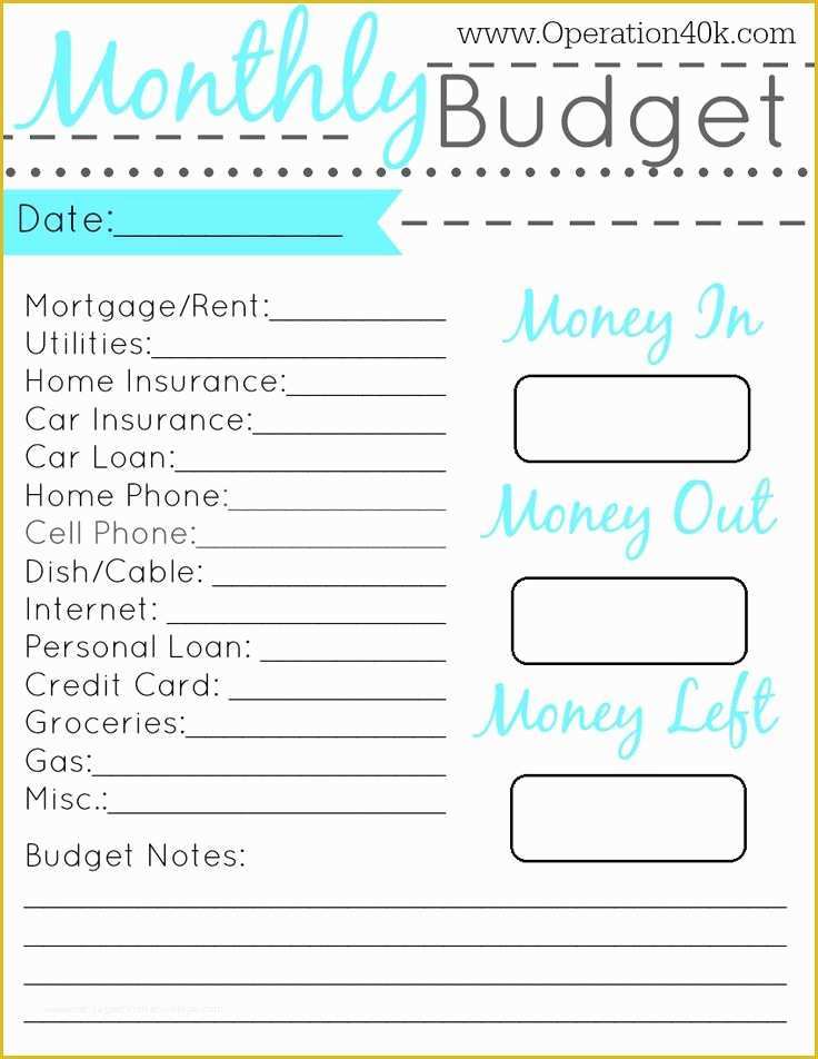 Free Personal Budget Planner Template Of 20 Free Printable Monthly Bud Planners