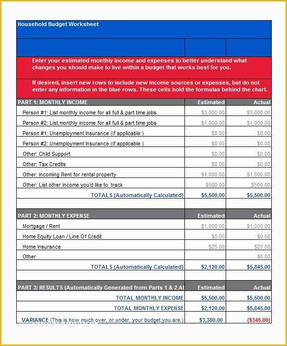 Free Personal Budget Template Download Of 33 Bud Templates Word Excel Pdf