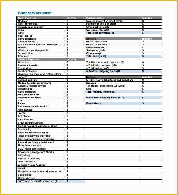 Free Personal Budget Template Download Of 33 Bud Templates Word Excel Pdf