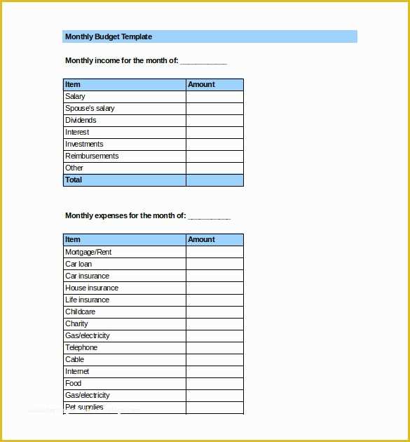 Free Personal Budget Template Download Of Excel Bud Template 25 Free Excel Documents Download