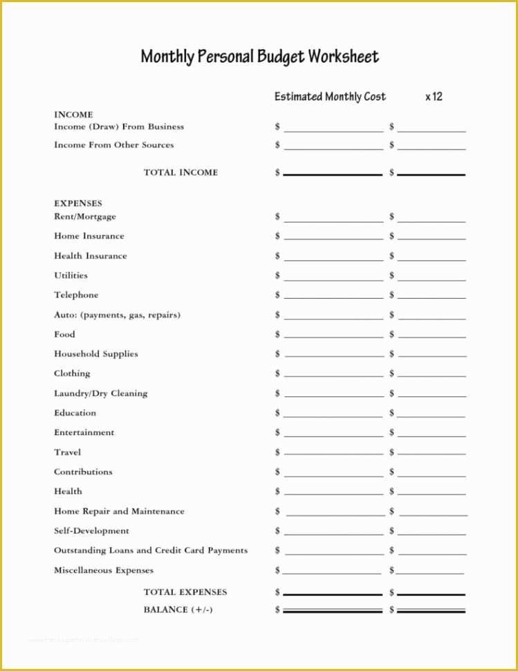 Free Personal Budget Template Download Of Personal Bud Spreadsheet Bud Spreadsheet Spreadsheet