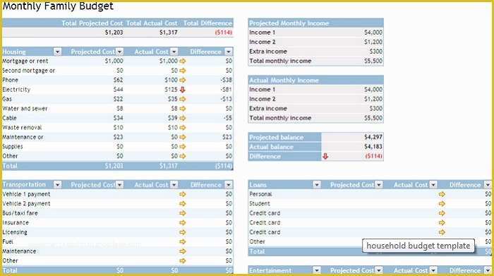 Free Personal Budget Template Of Bud Template Excel Free