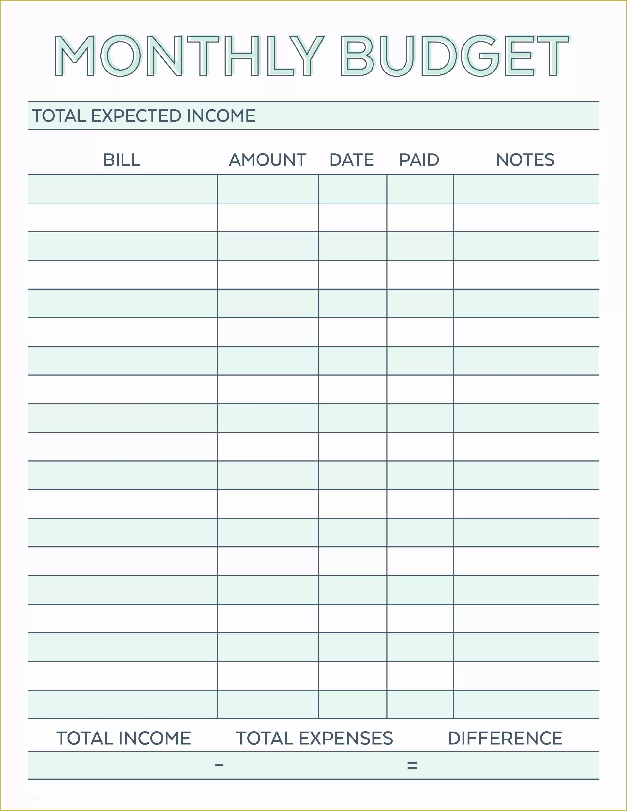 Free Personal Budget Template Of Pin by Melody Vliem On Printables