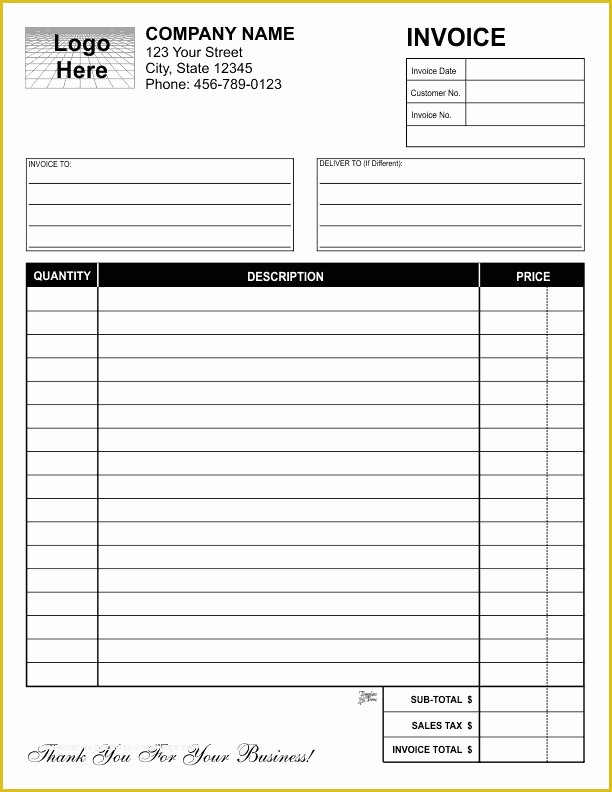 Free Personal Invoice Template Of Free Invoice Templates