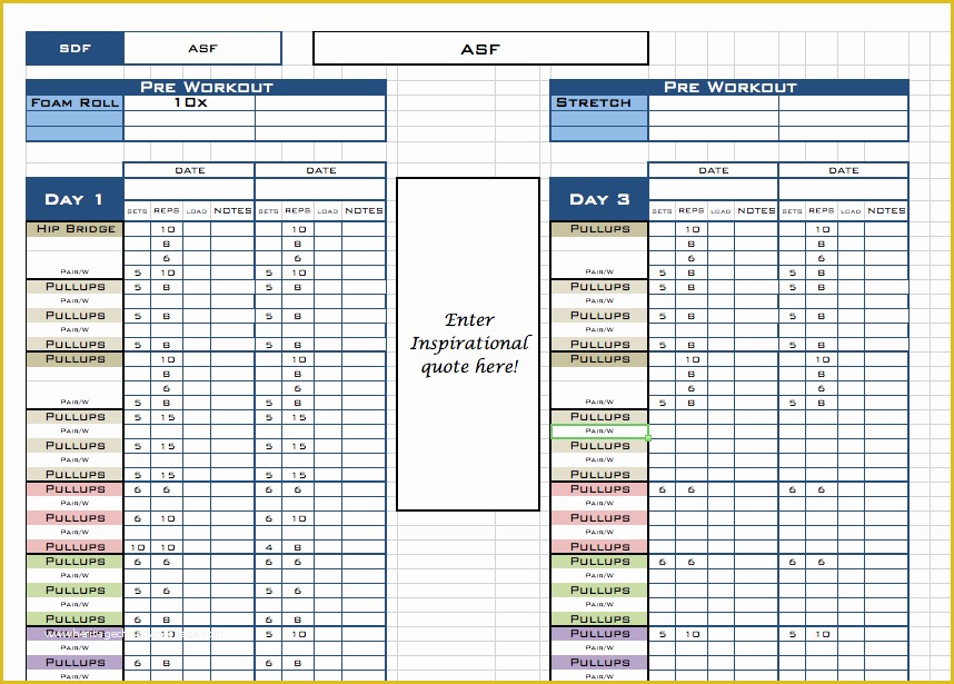 Free Personal Training Program Template Of Personal Trainer Workout Template Eoua Blog