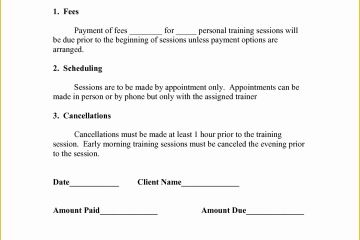 Pt Program Template 42 Free Personal Training Program Template | Heritagechristiancollege