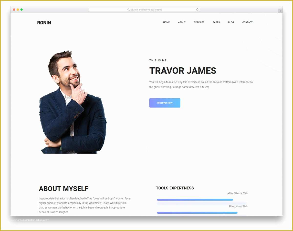 Free Personal Website Templates Of 25 Free Bootstrap Personal Website Templates to Improve