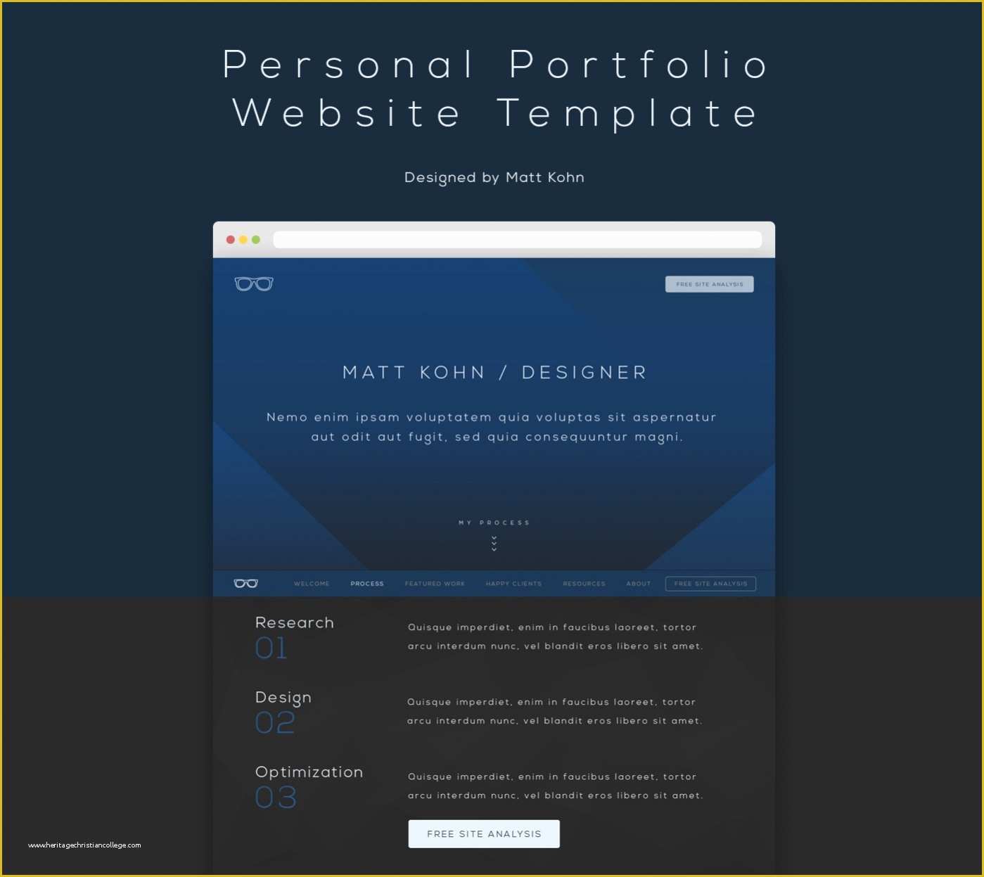 Free Personal Website Templates Of 25 Free Website Templates Psd Ai Illustrator Download