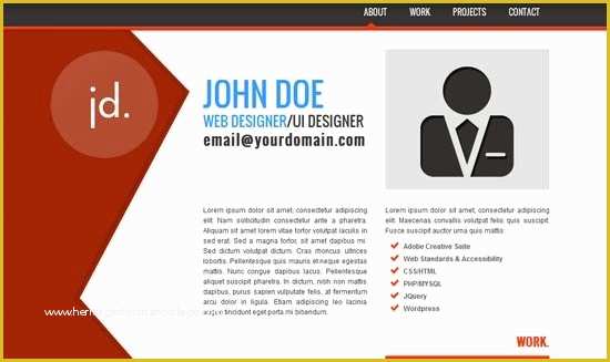 Free Personal Website Templates Of 7 HTML Css Personal Website Templates Free Download