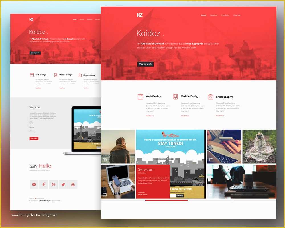 Free Personal Website Templates Of Download Free Creative Personal Website Template Free Psd