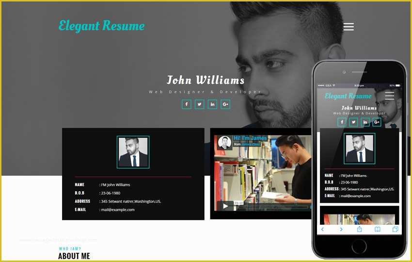 Free Personal Website Templates Of Free Responsive Mobile Website Templates Designs