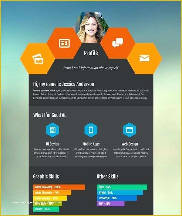 Free Personal Website Templates Of Free Resume Websites Personal Website Template Profile Cv