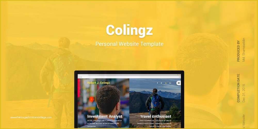 Free Personal Website Templates Of Free Web Templates From 2019 Css Author