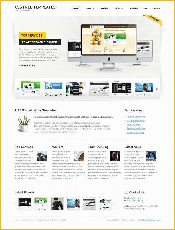 Free Personal Website Templates Of Free Website Css Template for Personal Portfolio Website