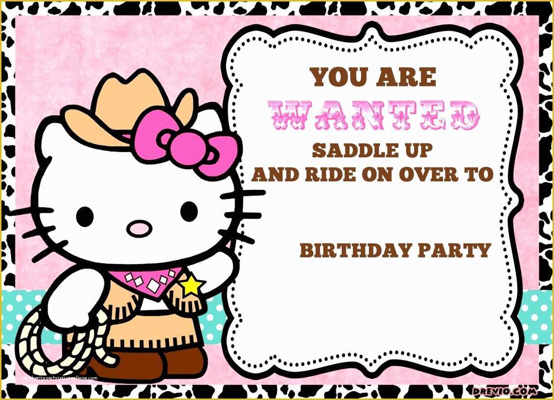 Free Personalized Birthday Invitation Templates Of 12 Hello Kitty Background Invitations Template