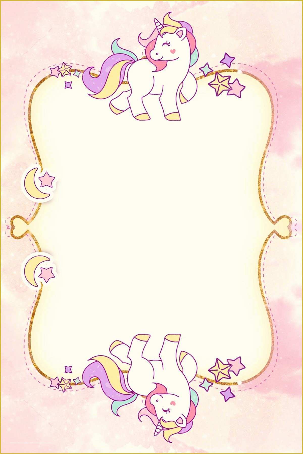 Free Personalized Birthday Invitation Templates Of Custom Unicorn Invitation Card