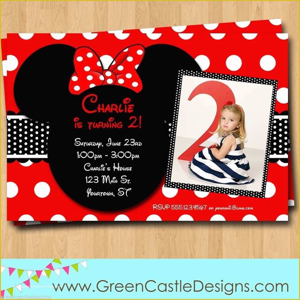 Free Personalized Birthday Invitation Templates Of Free Customized Minnie Mouse Birthday Invitations Template