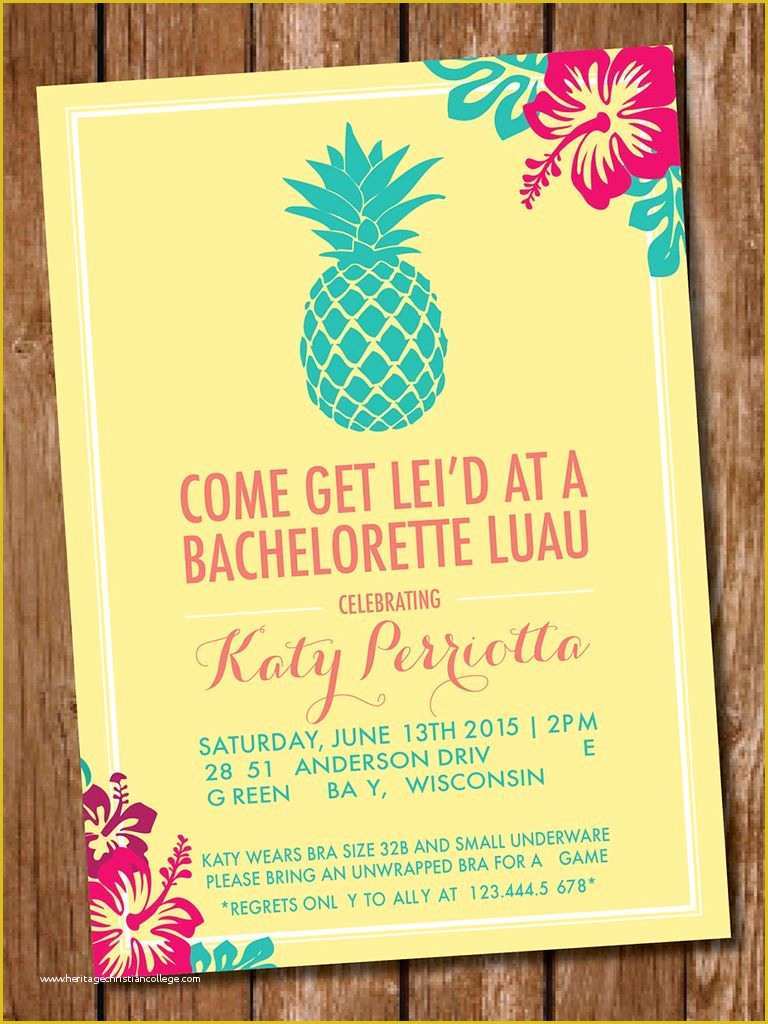 Free Personalized Birthday Invitation Templates Of Others Custom Luau Invitations for Your Tropical Getaway