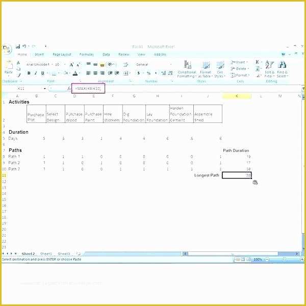 Free Pert Chart Template Excel Of Critical Path Excel Template Critical Path Method Excel