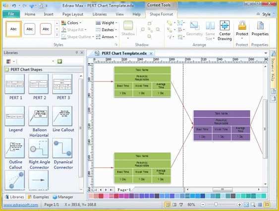 Free Pert Chart Template Excel Of Pert Chart Create Pert Charts for Project or Task