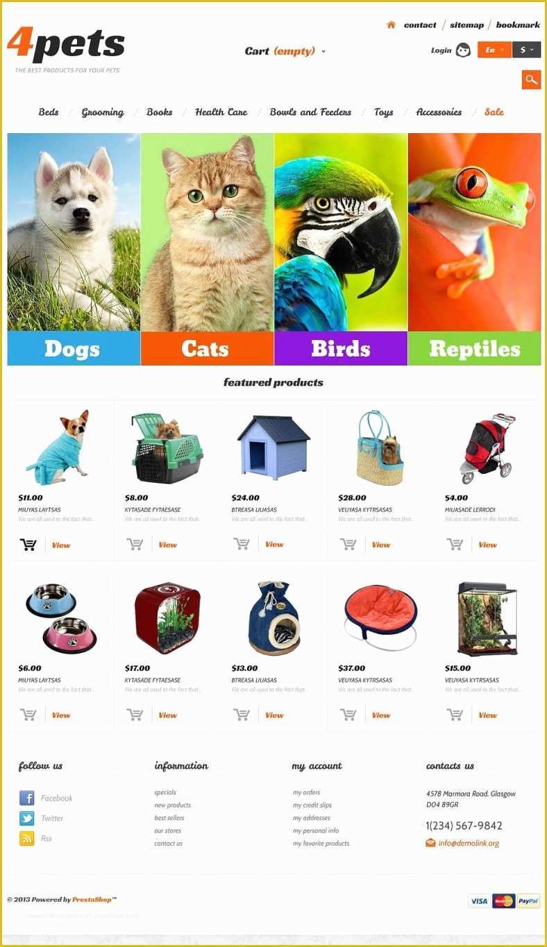 Free Pet Store Website Templates Of 10 Best Pet Store Prestashop Website Templates & themes