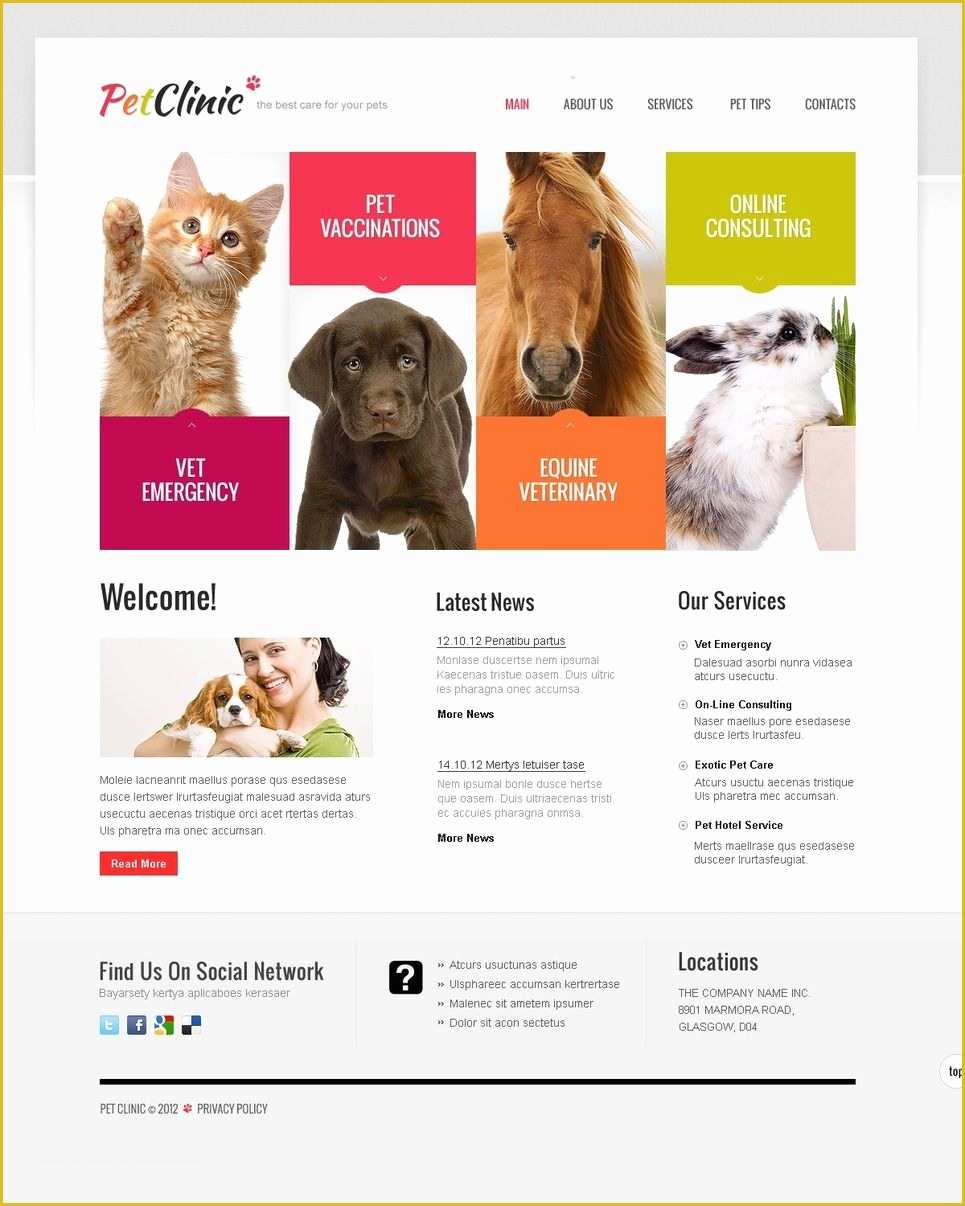 Free Pet Store Website Templates Of Dogs Website Template Buscar Con Google