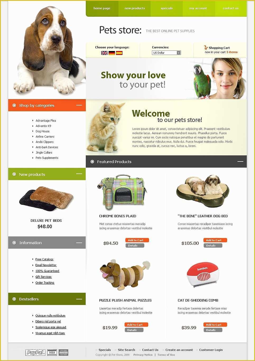 Free Pet Store Website Templates Of Pet Shop Cre Loaded Template Web Design Templates