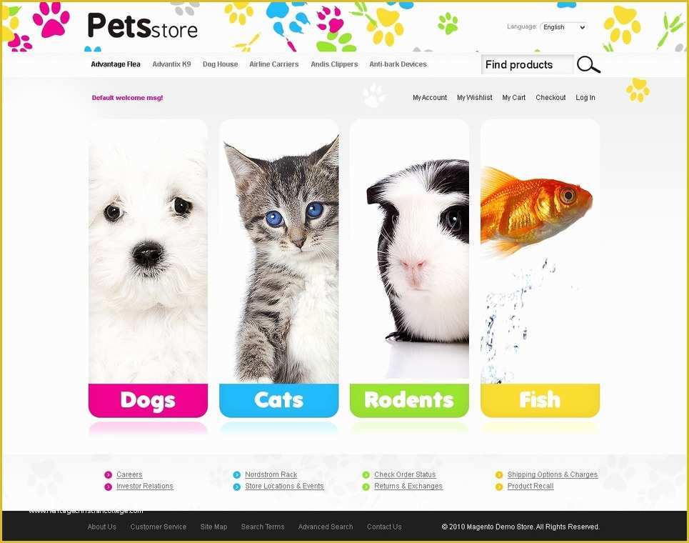 Free Pet Store Website Templates Of Pet Shop Magento theme Web Design Templates Website