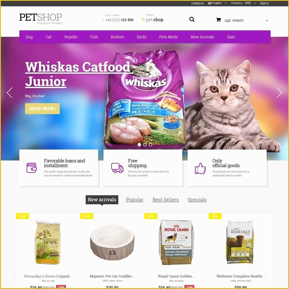 Free Pet Store Website Templates Of Pet Shop Prestashop Addons