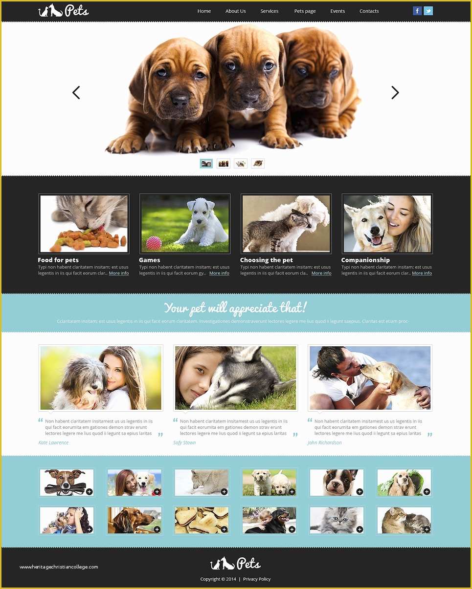 Free Pet Store Website Templates Of Pet Shop Responsive Website Template