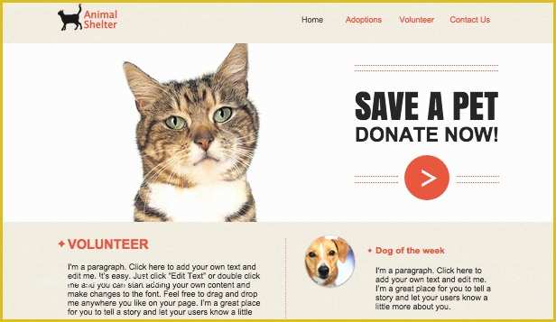 Free Pet Store Website Templates Of Pets & Animals Website Templates Business