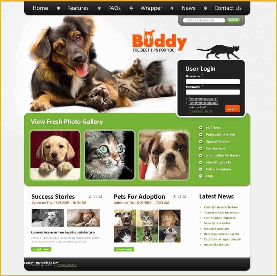 Free Pet Store Website Templates Of Pets Store Joomla Website Templates &amp; themes