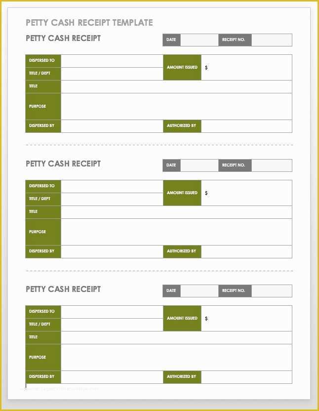 Free Petty Cash Receipt Template Of 12 Free Payment Templates