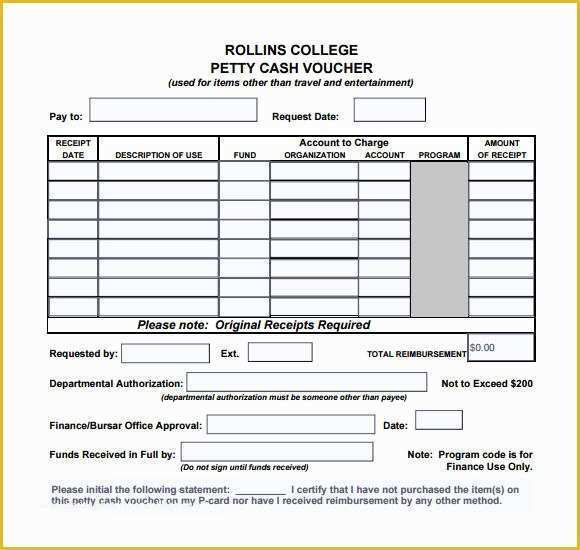 Free Petty Cash Receipt Template Of 14 Petty Cash Receipt Samples & Templates Pdf Word Excel