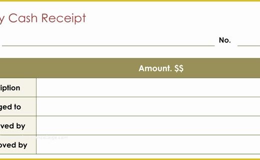 Free Petty Cash Receipt Template Of 17 Free Cash Receipt Templates for Excel Word and Pdf