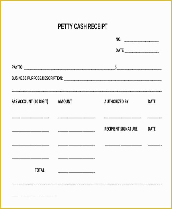 Free Petty Cash Receipt Template Of 20 Receipt Templates In Pdf
