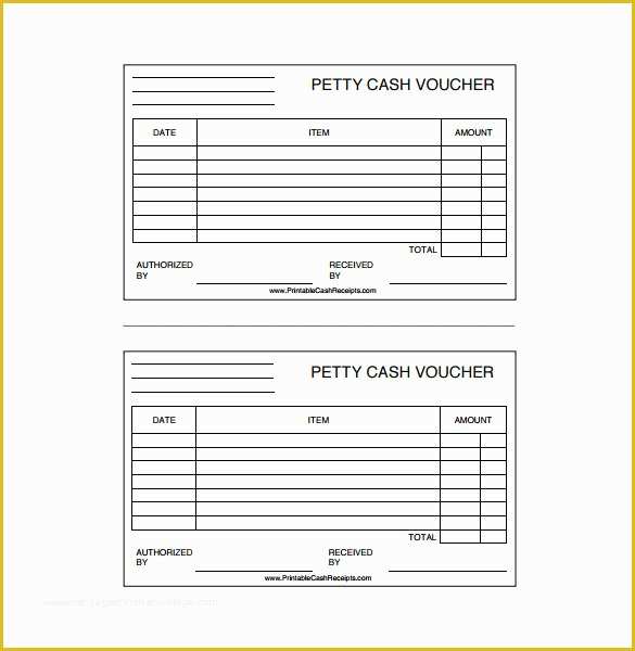 Free Petty Cash Receipt Template Of 23 Cash Voucher Templates Pdf Doc Psd