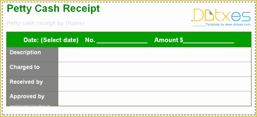 Free Petty Cash Receipt Template Of Petty Cash Receipt Template Dotxes