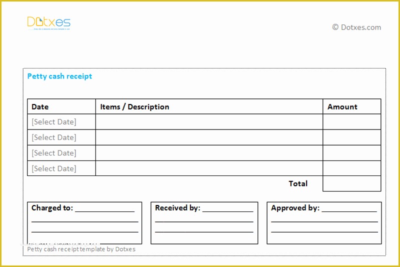 Free Petty Cash Receipt Template Of Petty Cash Receipt Template Multiple Payments Dotxes