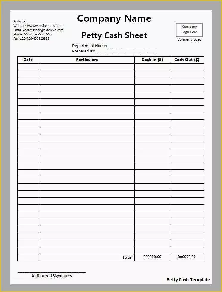 Free Petty Cash Receipt Template Of Petty Cash Template Free Word Templatesfree Word Templates