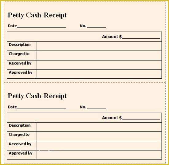 Free Petty Cash Receipt Template Of Petty Cash Templates Microsoft Word Templates
