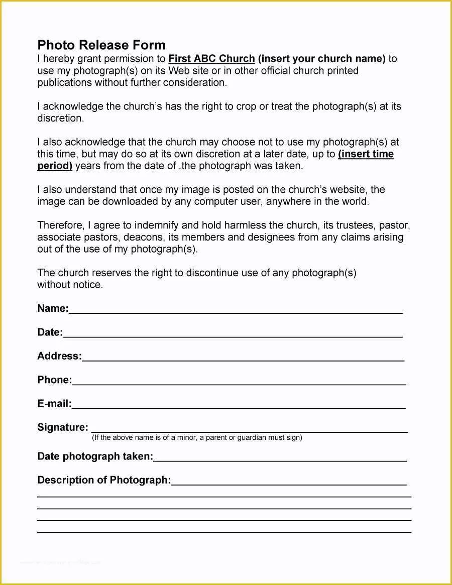 Free Photo and Video Release form Template Of 53 Free Release form Templates [word Pdf]