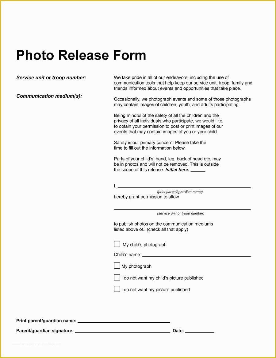 Free Photo and Video Release form Template Of 53 Free Release form Templates [word Pdf]