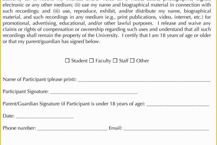 Free Photo and Video Release form Template Of 53 Free Release form Templates [word Pdf]